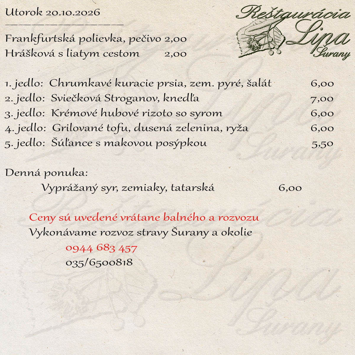 Reštaurácia Lipa Šurany
